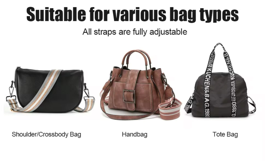 Cross-body & Handbag adjustable Bag Straps