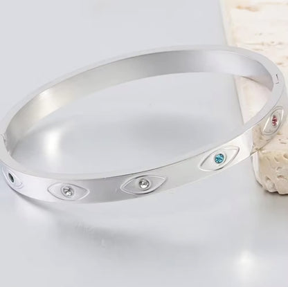 Mystical Turkish Evil Eye cuff Bangle